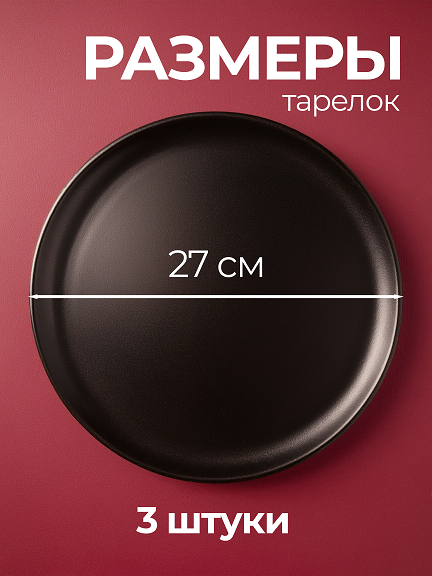 Тарелка с бортом Black Star 27 см — фото 3