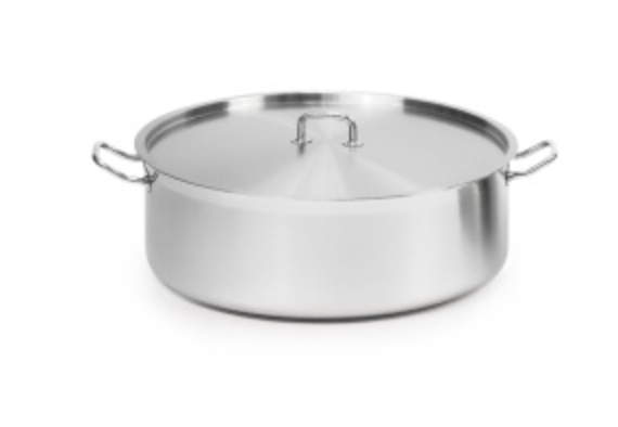 Котел низкий 18 л с тройным дном для индукции — фото 2